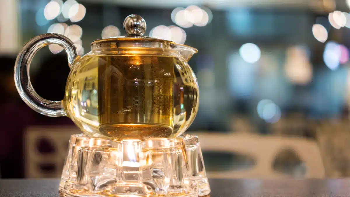 Glass Teapot with Warmer 