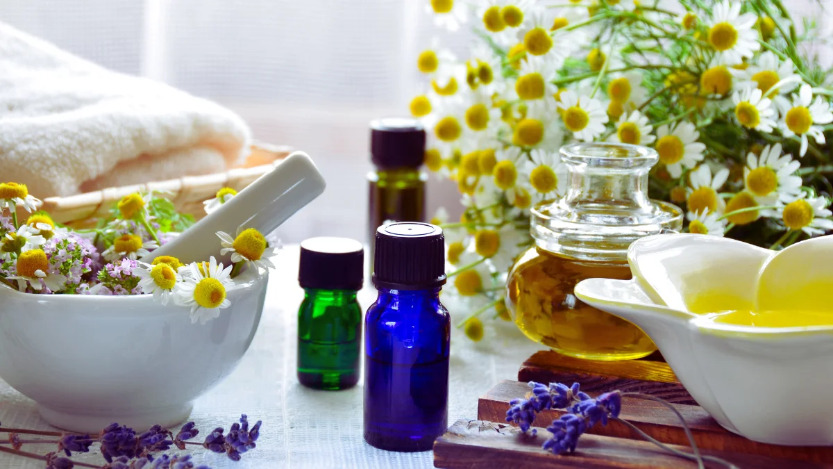 Aromatherapy with Lavender or Chamomile