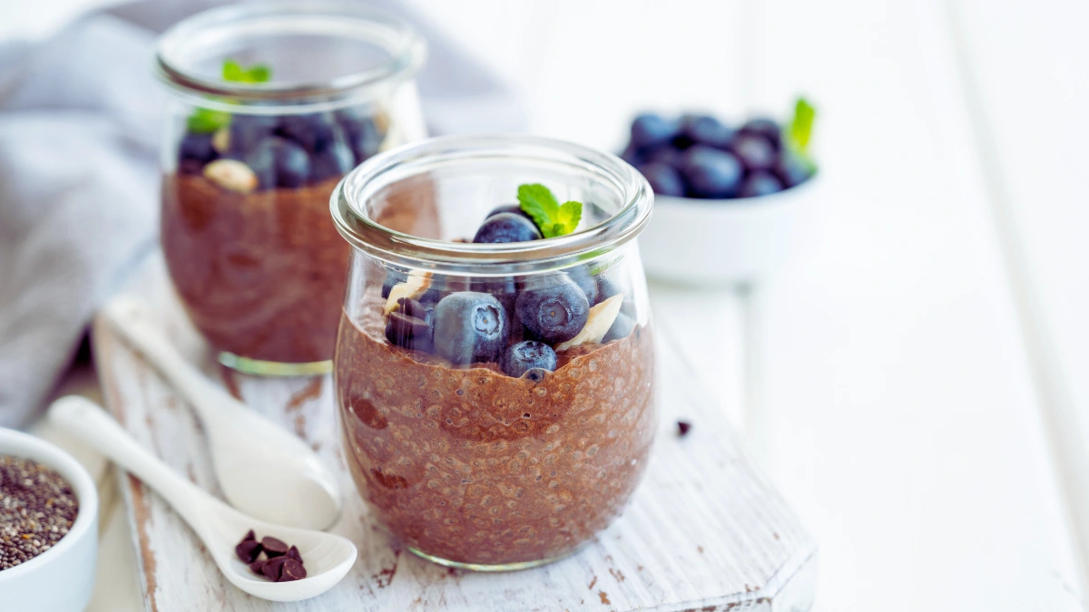 Blueberry-Almond Chia Pudding
