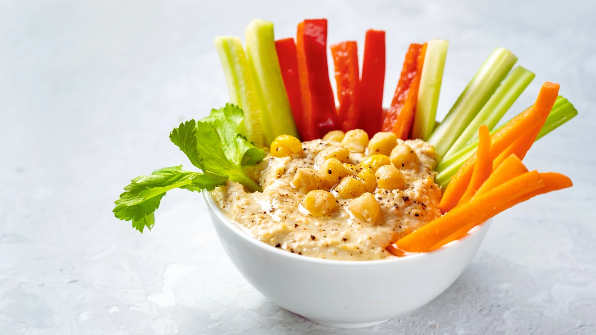 Cucumber with Tahini Dip