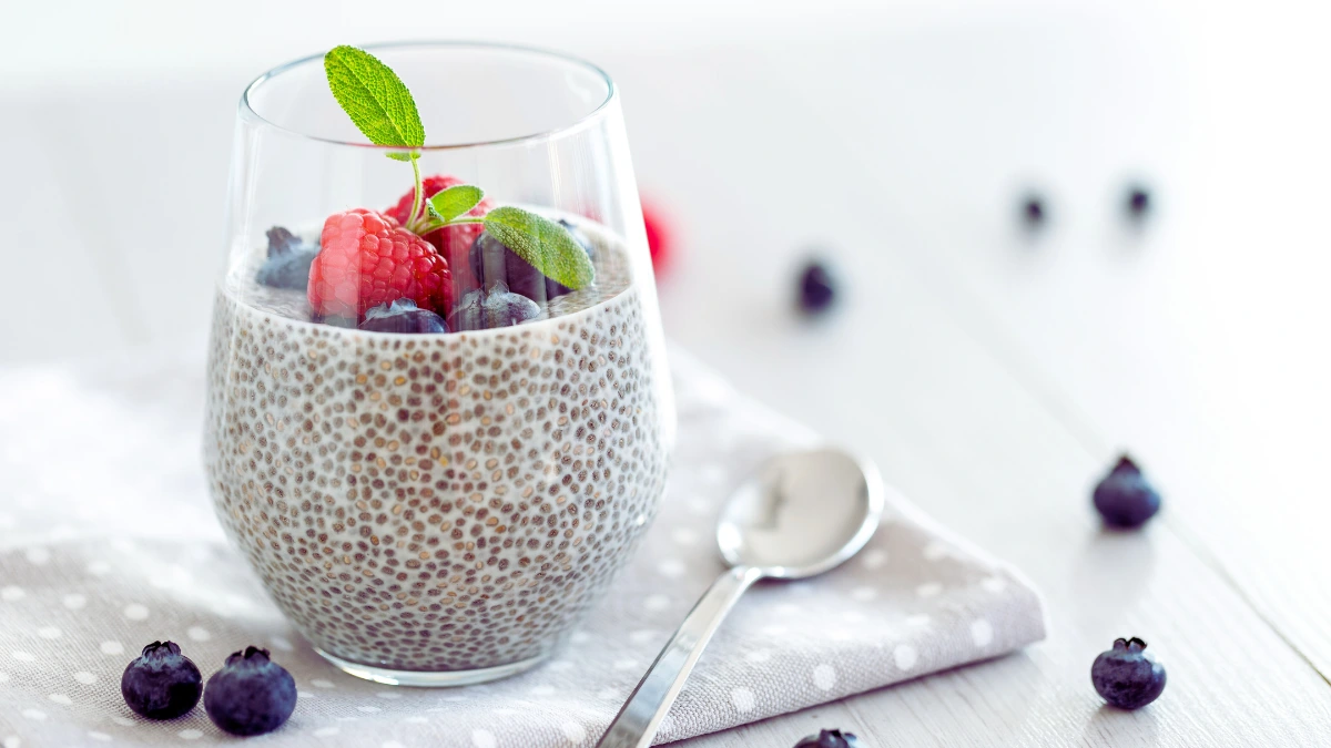 Greek Yogurt with Berries and Chia Seeds