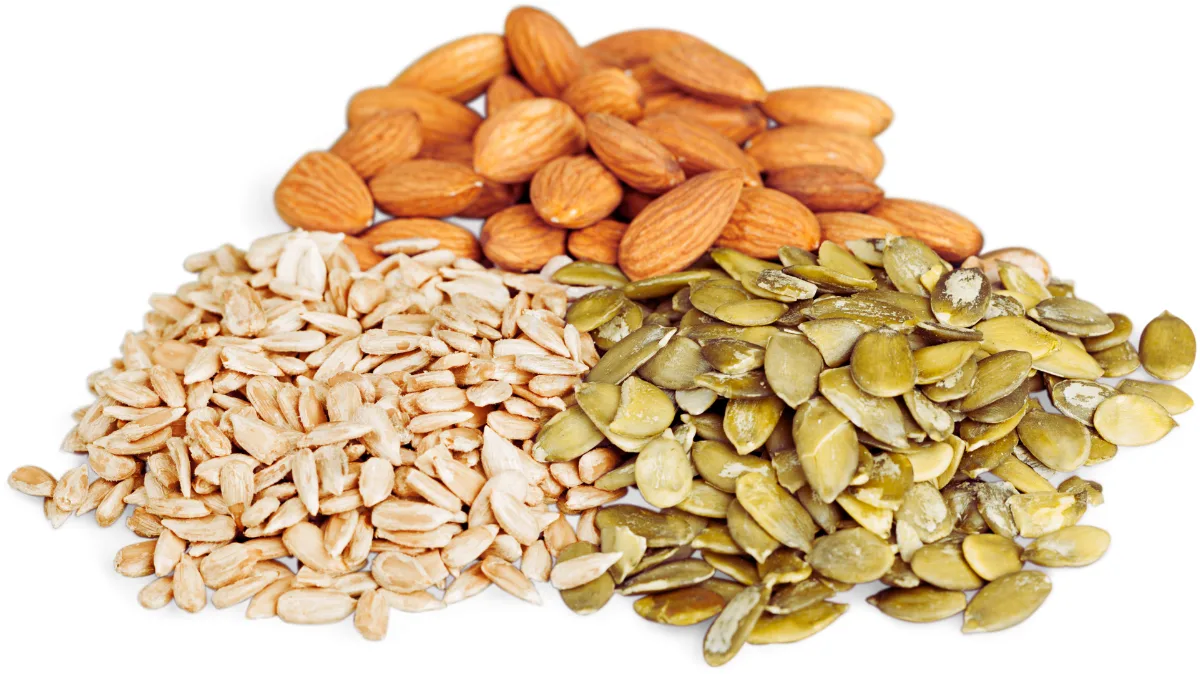 Nuts and Seeds (Almonds, Chia Seeds)