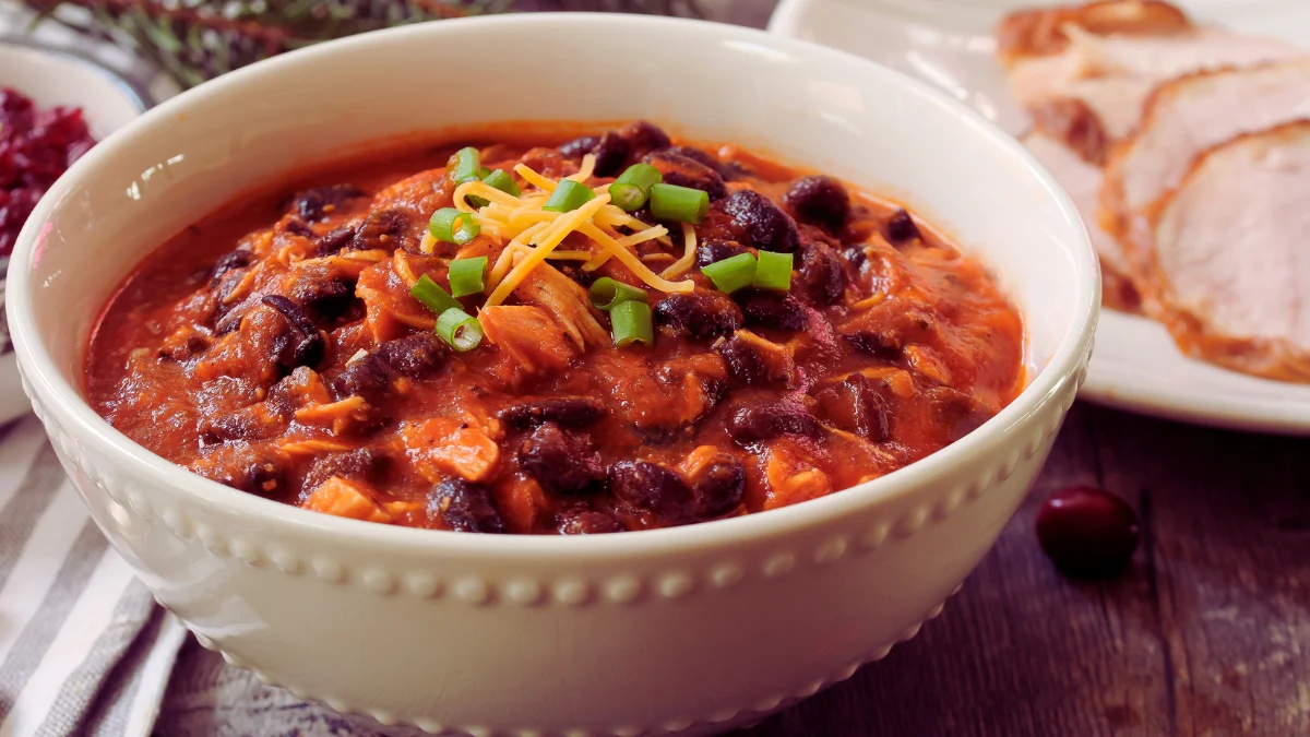 Spicy Turkey Chili with Kidney Beans