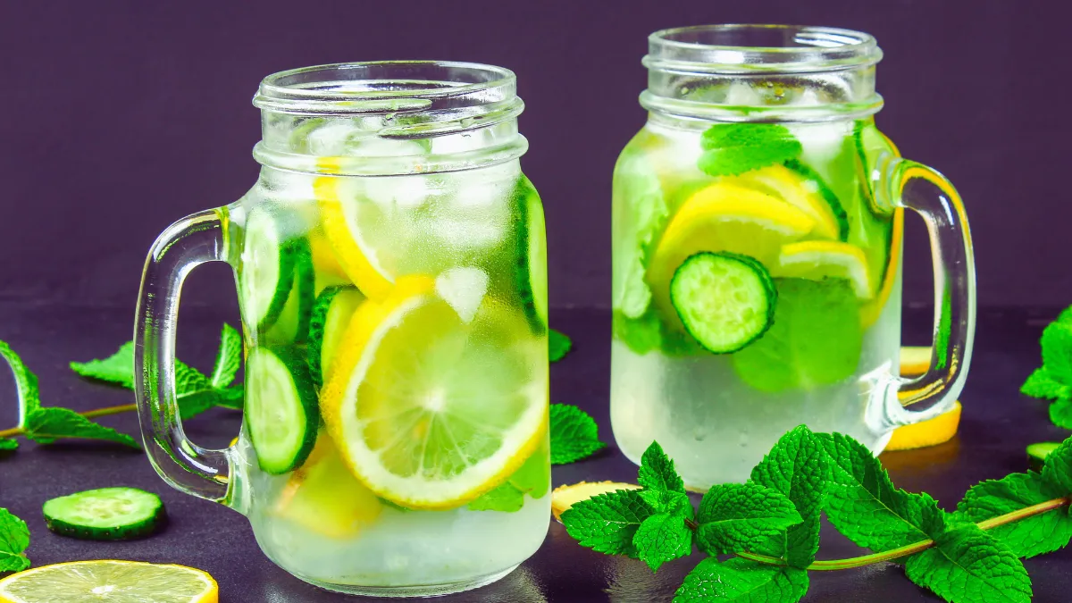 Swap Sugary Drinks → Sparkling Water + Citrus/Mint