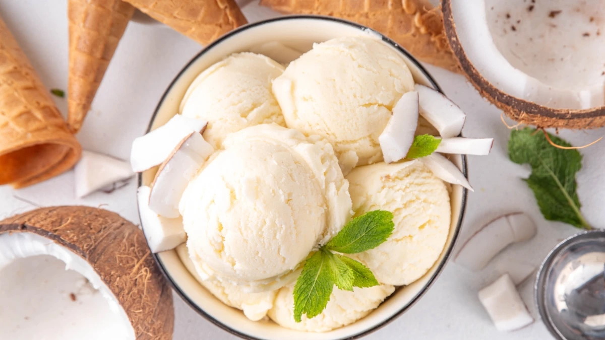 Non-Dairy Creamy Desserts (e.g., Coconut Milk Ice Cream)
