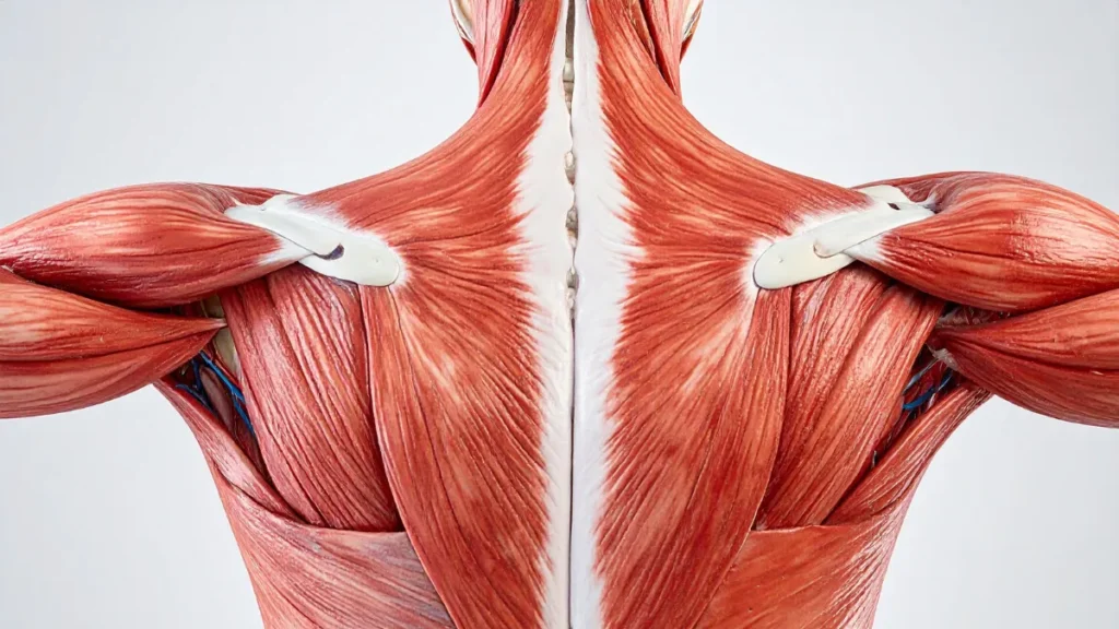Tightness in the right trap muscle