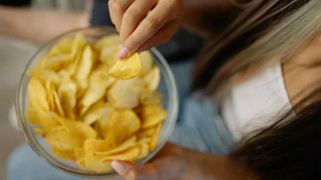 Craving salty chips at night