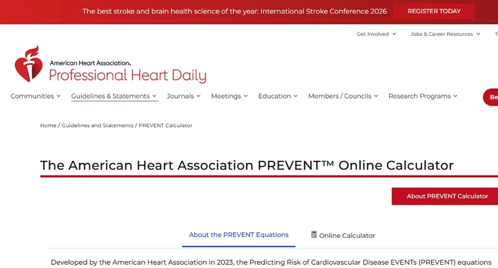 Know the "PREVENT" Score