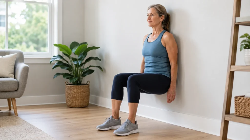 How to Perform a Blood Pressure Wall Squat