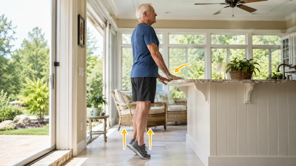 How to Do the Supported Calf Raise Safely