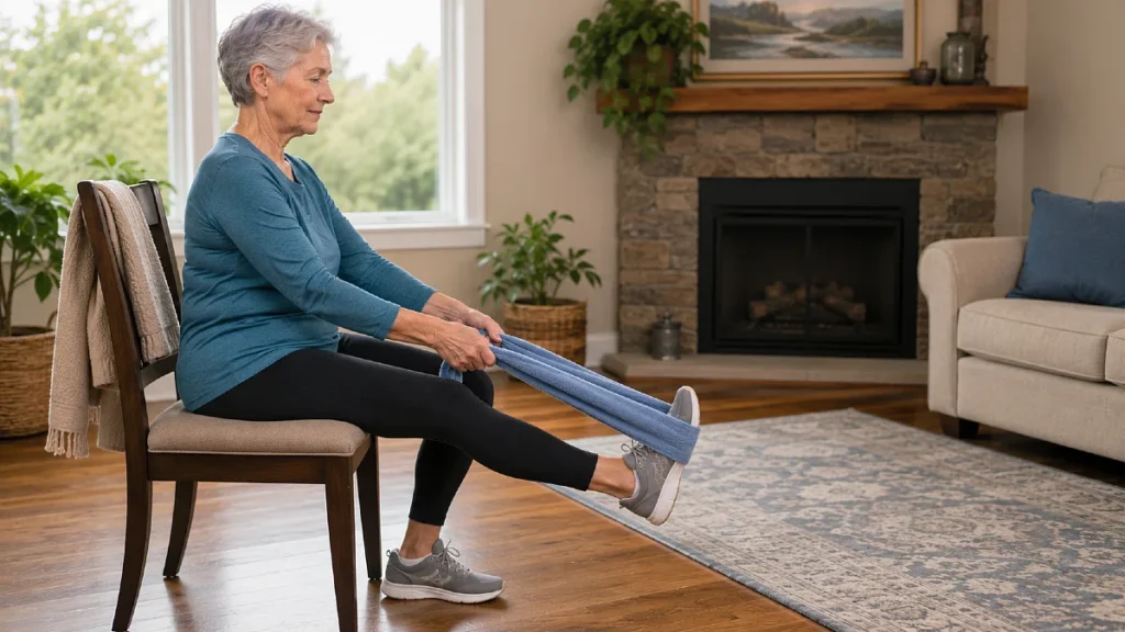 The Seated Calf Stretch for Tight Ankles
