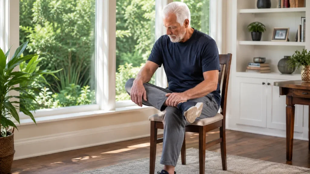The Chair Figure Four Stretch Targets The Buttock
