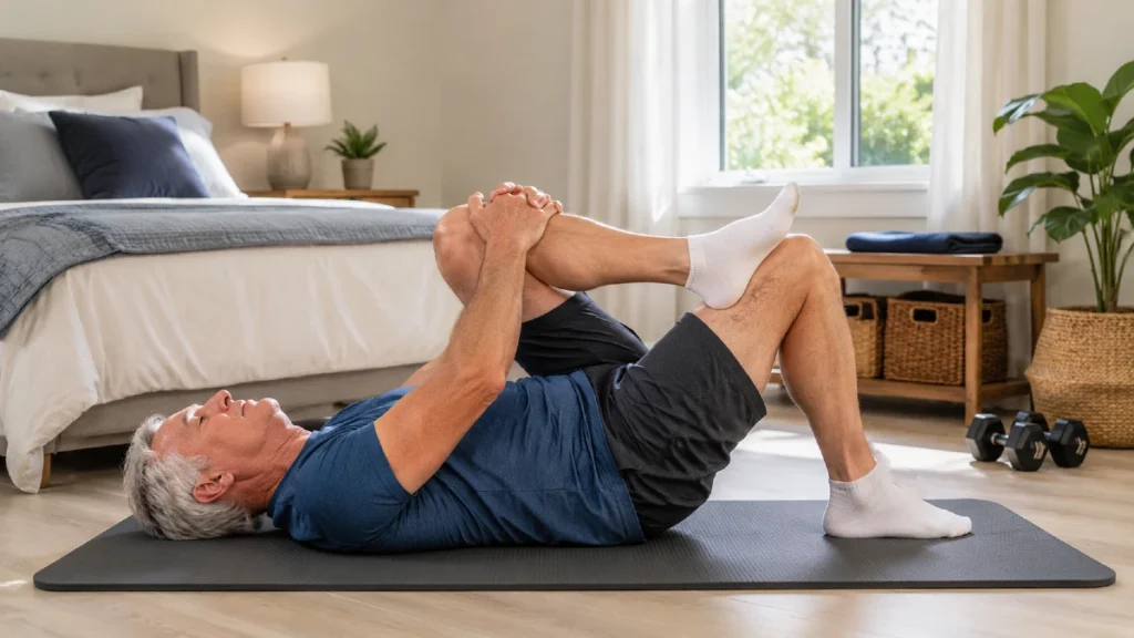 A Single Knee To Chest Stretch Can Ease Hip And Back Tightness